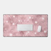 Sparkle Luxury Pink Bureaumat (Keyboard & Muis)