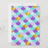 Sparkle Mermaid under the Zee Birthday Kaart (Achterkant)