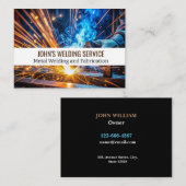 Sparkle metaallasser, Fabricator, Aannemer Visitekaartje (Voorkant / Achterkant)