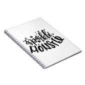 Sparkle Monster Halloween Notitieboek (Rechterzijde)