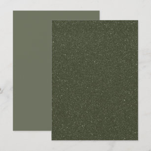 Sparkle Moss Flat Kaart – Aangepaste Minimal Note