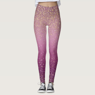 Sparkle Ombre Roze Patroon Leggings