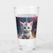 Sparkle Paws: de betoverende eenhoorn kitten Glas (Achterkant)