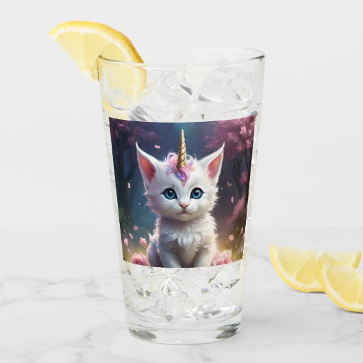 Sparkle Paws: de betoverende eenhoorn kitten Glas (Voorkant ijs)