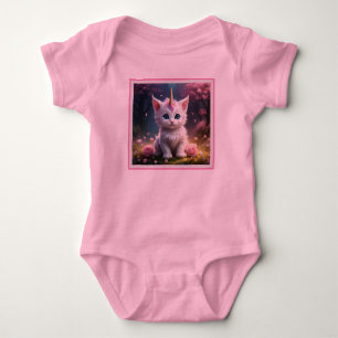 Sparkle Paws: de betoverende eenhoorn kitten Romper