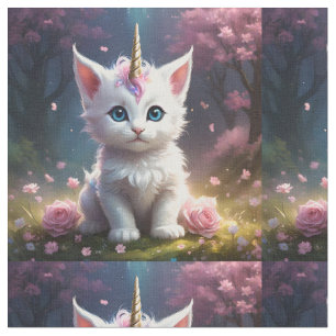 Sparkle Paws: de betoverende eenhoorn kitten Stof