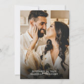 Sparkle Photo Mariage de vacances Faire-part (Dos)