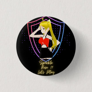 Sparkle Pin Ronde Button 3,2 Cm