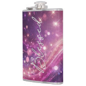 Sparkle pink fles, zegt Blessed Heupfles (Links)