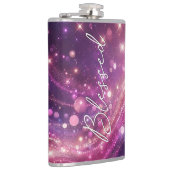 Sparkle pink fles, zegt Blessed Heupfles (Rechts)