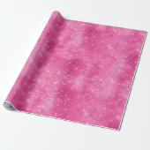 Sparkle Pink Glam Verjaardag Cadeaupapier (Uitgerold)
