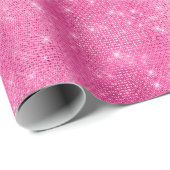 Sparkle Pink Glam Verjaardag Cadeaupapier (Rol Hoek)