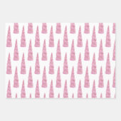 Sparkle Pink Gold Glam Eenhoorn Verjaardag Inpakpapier Vel (Voorkant 2)