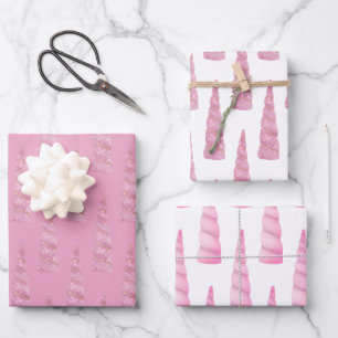 Sparkle Pink Gold Glam Eenhoorn Verjaardag Inpakpapier Vel