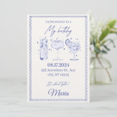 Sparkle & Pop! Editable Birthday Bash Invitation (Debout devant)