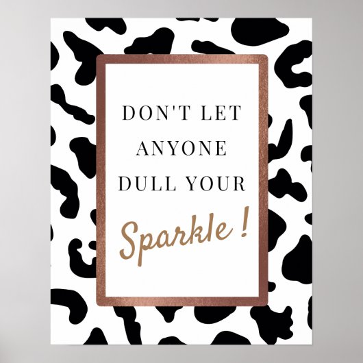 Sparkle | Poster Motivation Moderne (Devant)