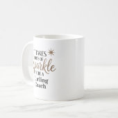 Sparkle Quote Gift voor Curling Coach Koffiemok (Voorkant links)
