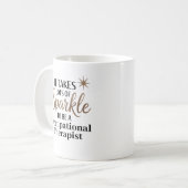 Sparkle Quote Gift voor ergotherapeut Koffiemok (Voorkant links)