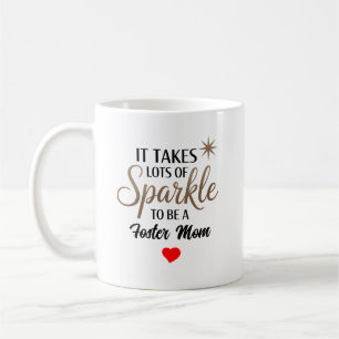 ✨ Sparkle Quote Gift voor Foster Mom Koffiemok