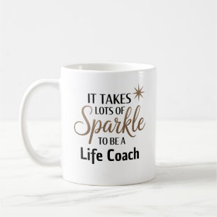 ✨ Sparkle Quote Gift voor Life Coach Koffiemok