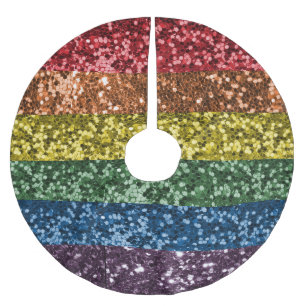 Sparkle Rainbow Glitter Sequin Glam Trendy Kerstboom Rok