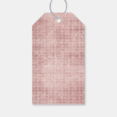 Sparkle Roos Goud Glam Bruin Glitter Cadeaulabel (Achterkant)