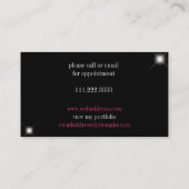 Sparkle & Shine Zebra: Visitekaartjes (Achterkant)