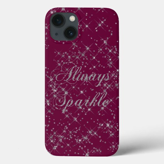 Sparkle Silver Glitter Case-Mate iPhone Case (Achterkant)