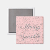 Sparkle Silver Glitter Magneet (Voorkant / Achterkant)