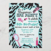 Sparkle Slepover Spa Invitations de fête d'anniver (Devant / Derrière)