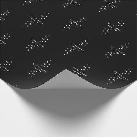 Sparkle Sparkle Little Star Black Starlight Cadeaupapier (Hoek)