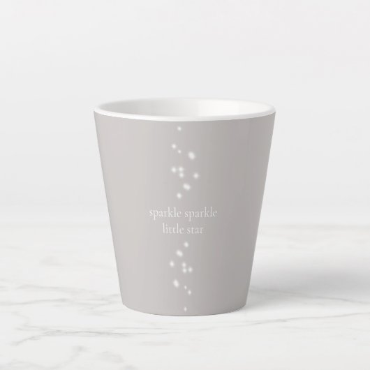 Sparkle Sparkle Little Star Silver Grey Starlight Latte Mok (Voorkant)