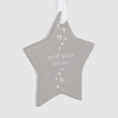Sparkle Sparkle Little Star Silver Grey Starlight Ornament (voorkant)