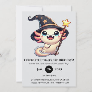 Sparkle Spell Axolotl Verjaardag Kaart