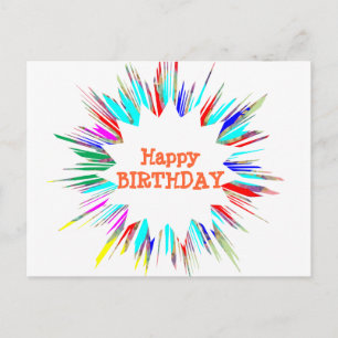 Sparkle Splash n Change Font / your own Text Briefkaart