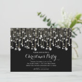 Sparkle Stars Chrismas Uitnodiging (Staand voorkant)