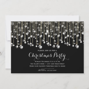 Sparkle Stars Chrismas Uitnodiging