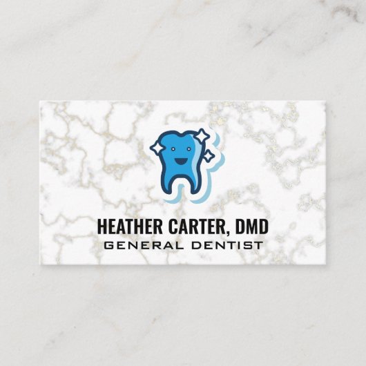 Sparkle Tooth-Logo | Marmer Visitekaartje (Voorkant)
