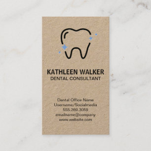 Sparkle Tooth Logo Tandartsinstrumenten Visitekaartje