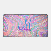 Sparkle unicorne arc-en-ciel marbling art (Recto)