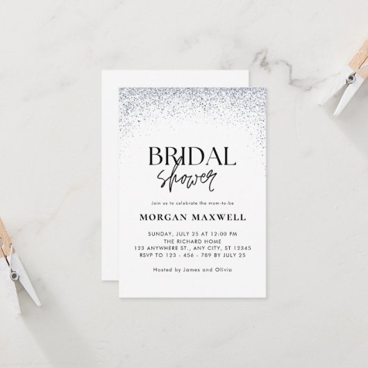 Sparkle Vrijgezellenfeest Disco Kaart (Voorkant / Achterkant in situ)