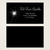 Sparkler Label Visitekaartje (Voorkant /achterkant)