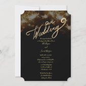 Sparkler Night Wedding Invitation Kaart (Voorkant)