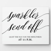 Sparkler send off sign Tabletop Plaque with Easel (Devant)