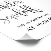 Sparkler Sendoff-teken Kies uw grootte Foto Afdruk (Hoek)