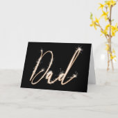 Sparkler Text voor Pa Kaart (Gele Bloem)