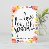 Sparkler verzendt betaalbaar afstempelen van het F (Staand voorkant)