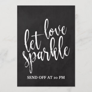 Sparkler verzendt betaalbaar bord kaart