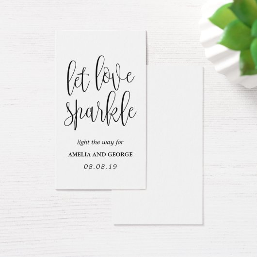 Sparkler verzendt Labels Lovely Calligrafie Visitekaartjes (Bureau)