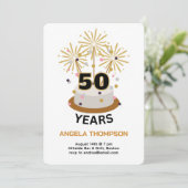Sparkler Years Birthday Invitation (Debout devant)